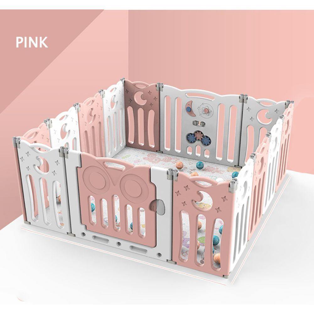 Pink playpen hot sale for babies