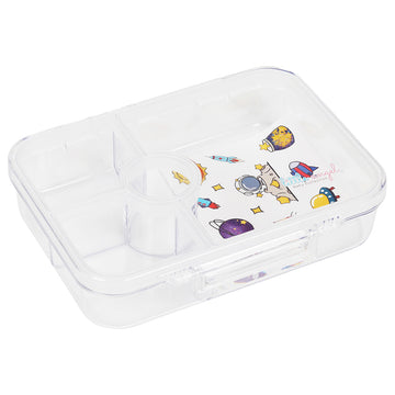 Little Angel - Kids Lunch Box Bento with 4 Compartment and Space Sticker