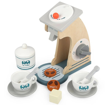 Little Angel Kids Wooden Coffee Maker Toy Pretend Play Set