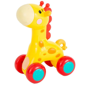 Goodway - Baby Push & Go Animal Toy With Rolling Wheels Multicolor