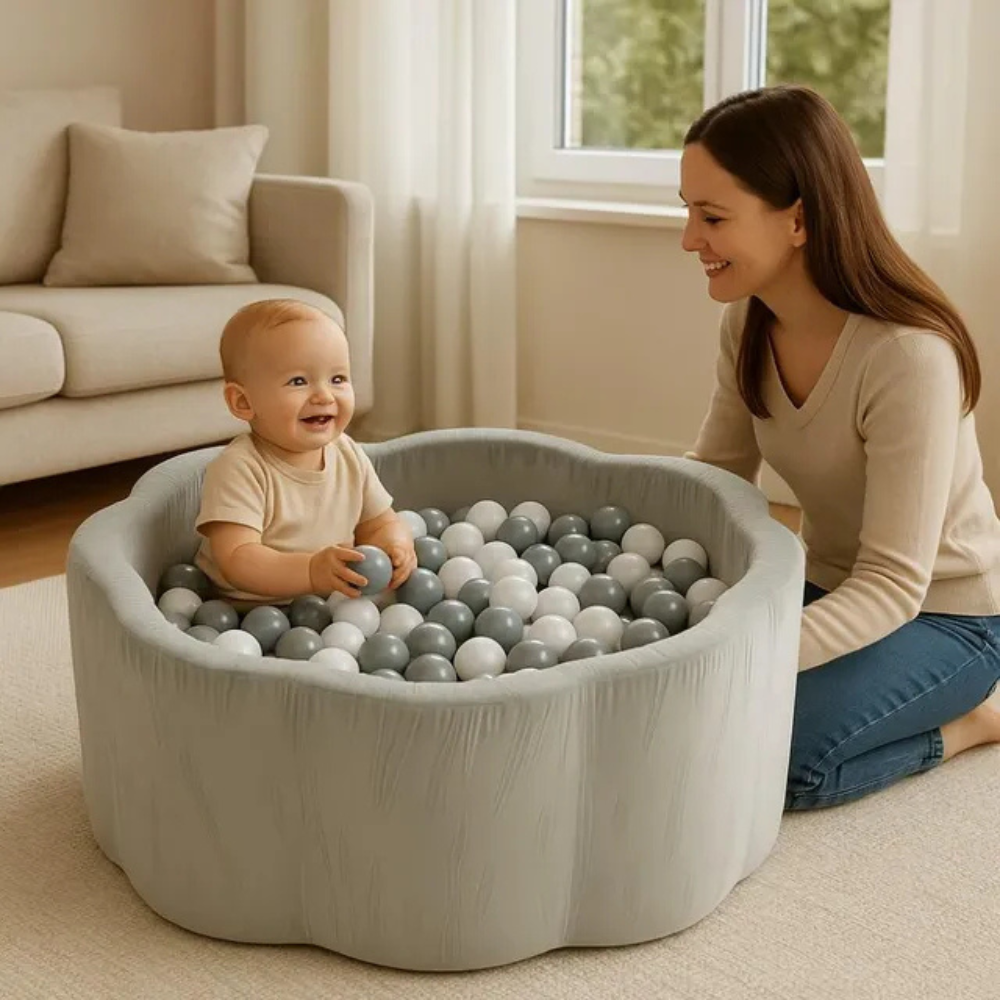 Little Angel – Soft Foam Ball Pit Baby Playpen and Ball Pool - 200 Balls
