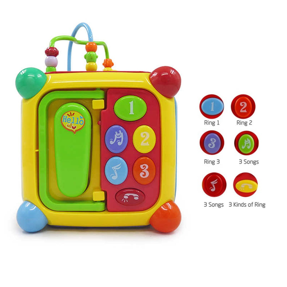 Goodway - Baby Activity Cube With Piano Keys & Shape Sorter