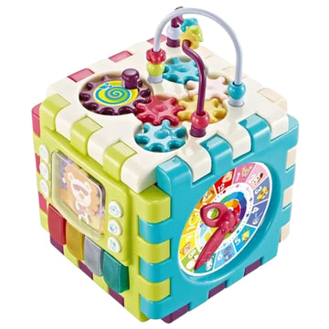 Goodway - Baby Activity Puzzle Cube With Bead Maze & Piano