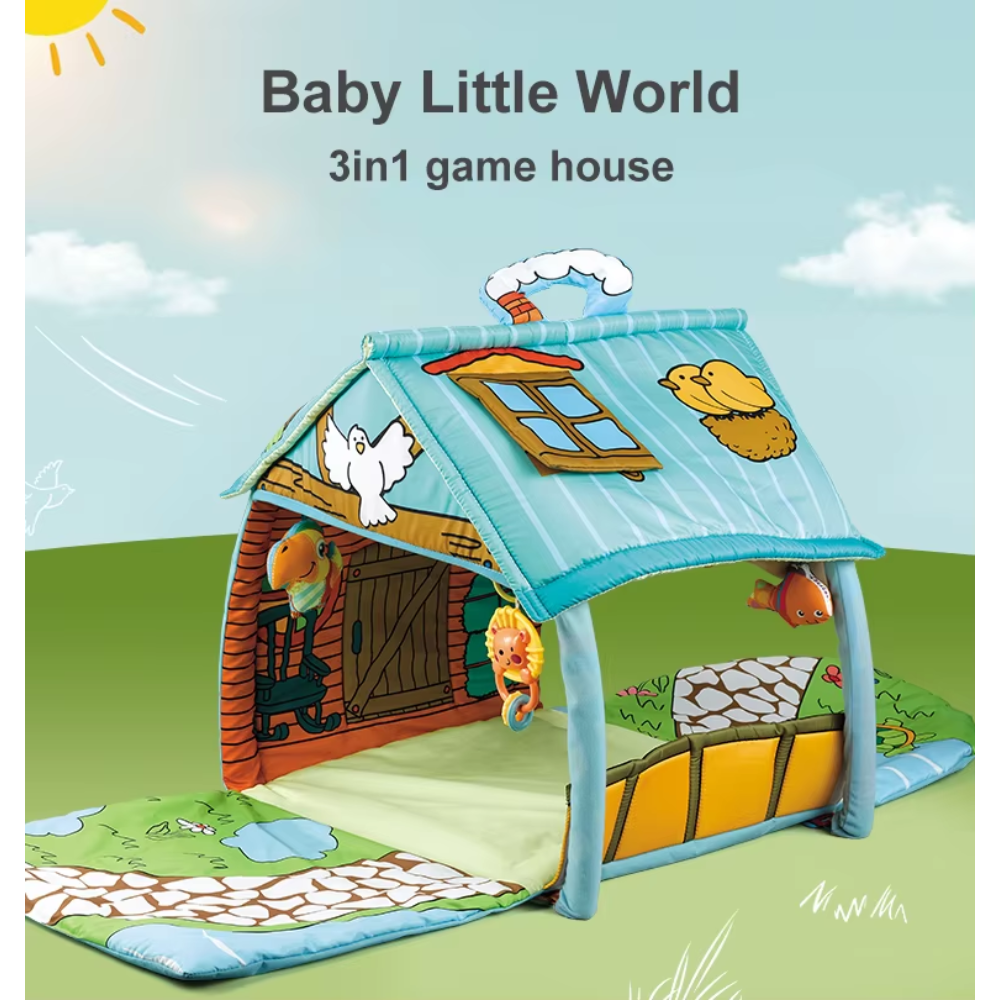 Little Angel – Baby Play Gym House & Activity Mat with Toys