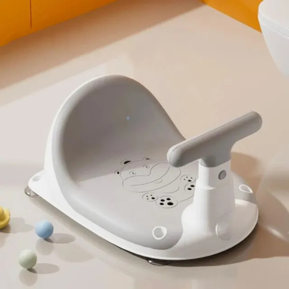 Little Angel - Baby Bath Seat For Newborn For 3 - 6 Month - Gray