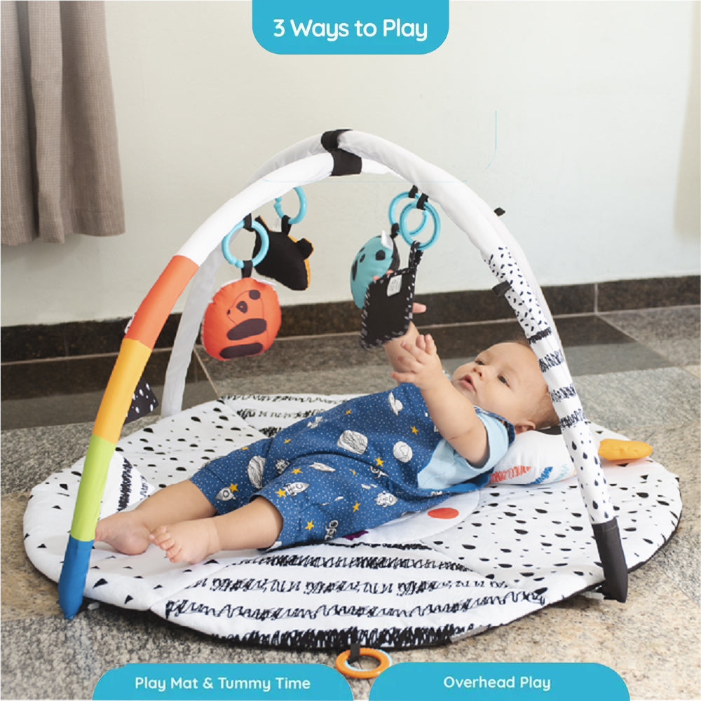 Konig Kids - Baby Activity Play Gym Mat with Pillow & Sensory Toys