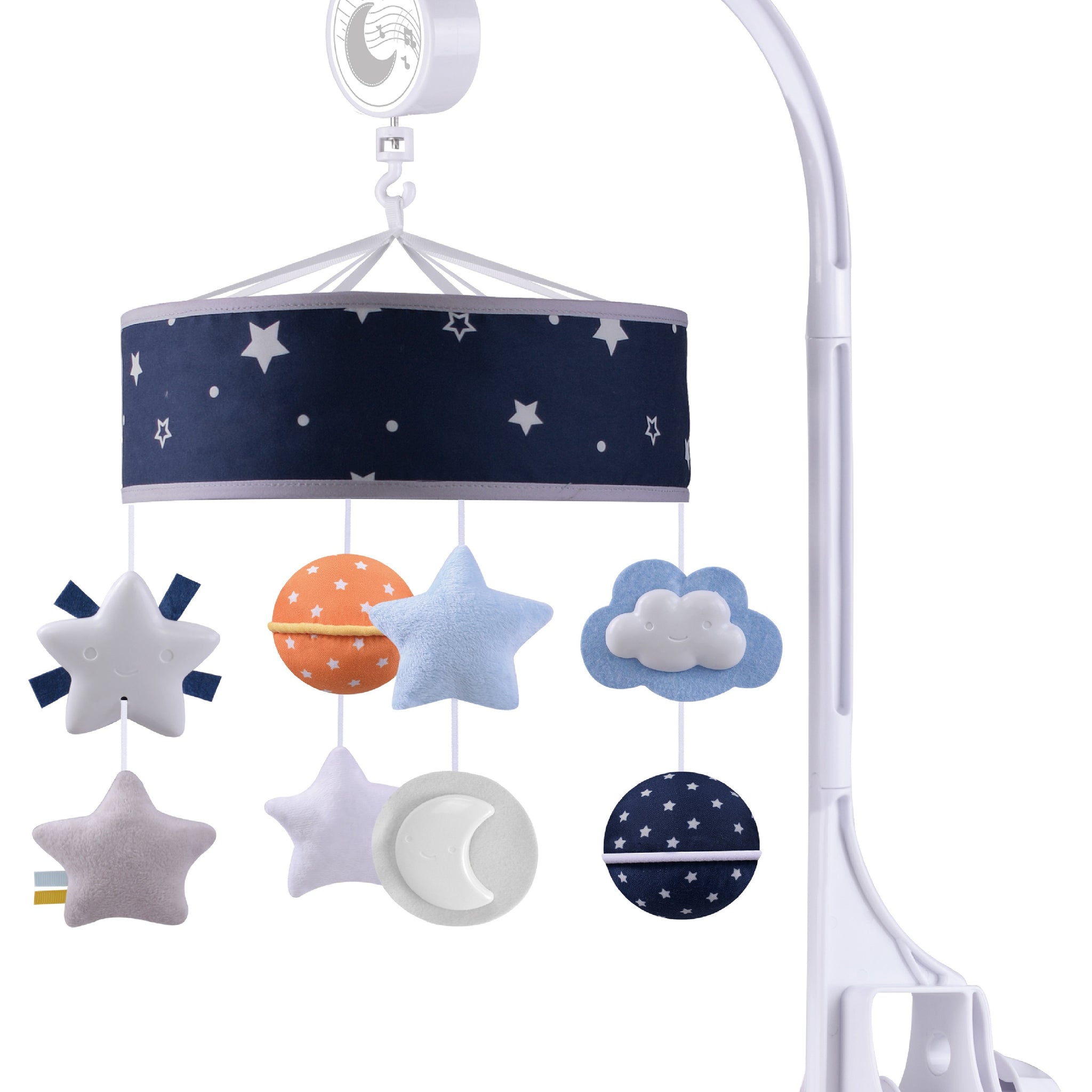 Konig Kids - Baby Crib Musical Mobile with Stars, Moon & Hanging Toys
