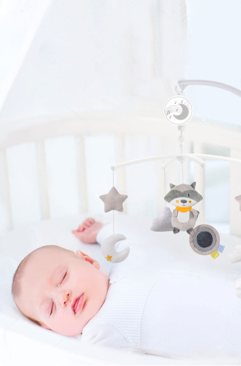 Konig Kids - Bed Bell Racoon Mobile Plush & Hanging Toy