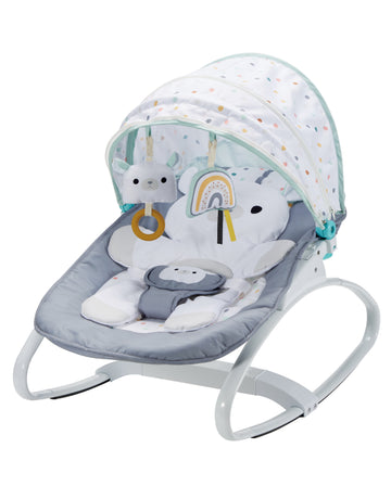 Konig Kids - Baby Rocker Bouncer with Canopy, Toys & Soft Padding