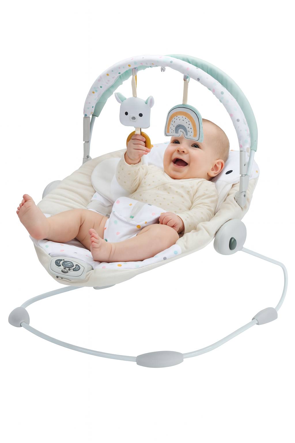 Konig Kids - Baby Bouncer with Music, Vibration, Toys & Soft Cushion