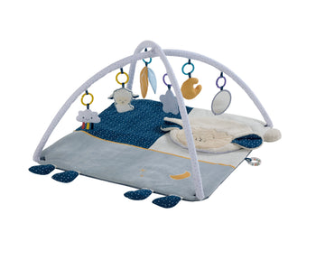 Konig Kids - Baby Play Gym Mat with Moon Theme, Pillow & Toys