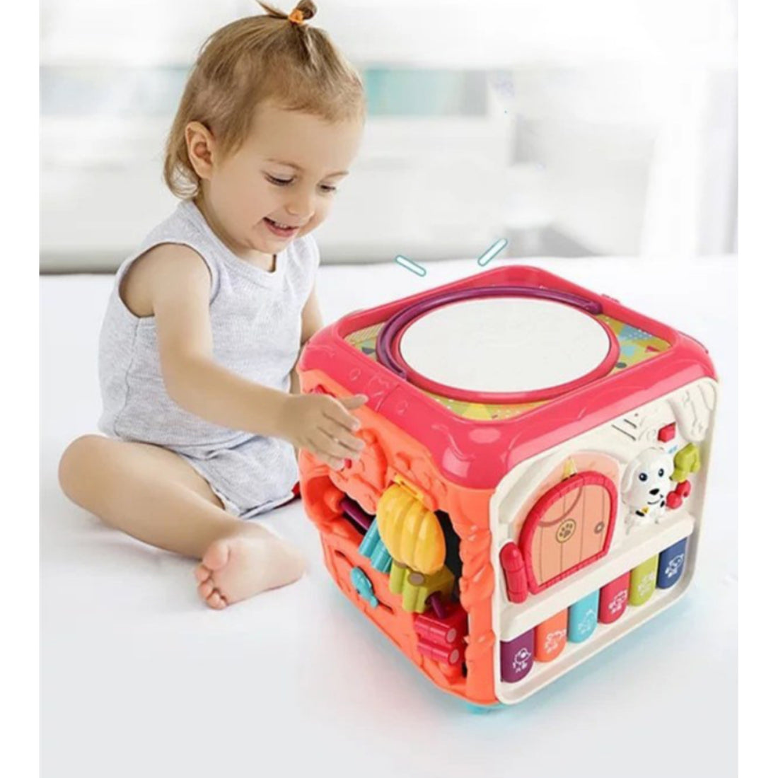Little Angel -Baby Activity Cube Toy with Lights and Music