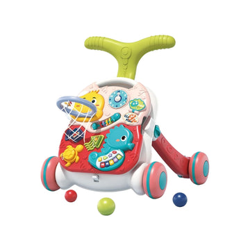 Little Angel - Baby Push Walker Sit-to-Stand Learning Activity Toy