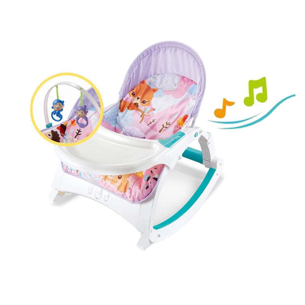 Little Angel – Baby Rocker Bouncer Seat with Tray & Toys
