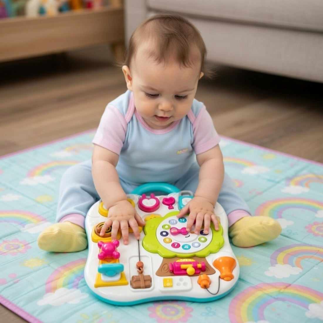 Goodway - Baby Busy Board Activity Toy With Clock & Switches