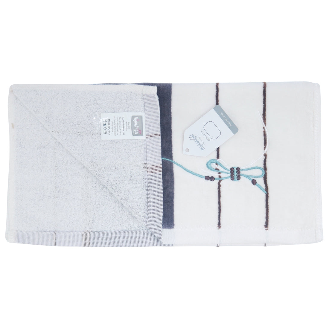 Night Angel - Baby Towel Cotton Stripe For New Born