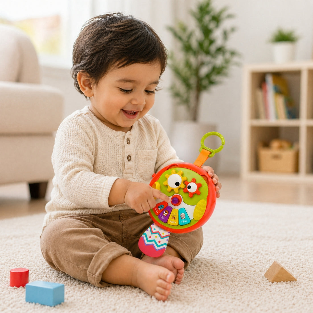 Little Angel Musical Stroller Hanging Rattle Toy for Babies