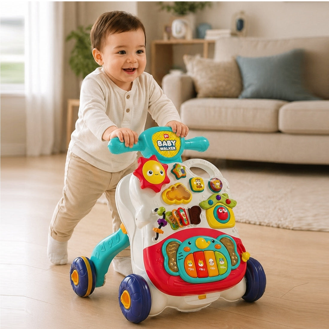 Little Angel Learning Baby Walker Activity Toy with Music