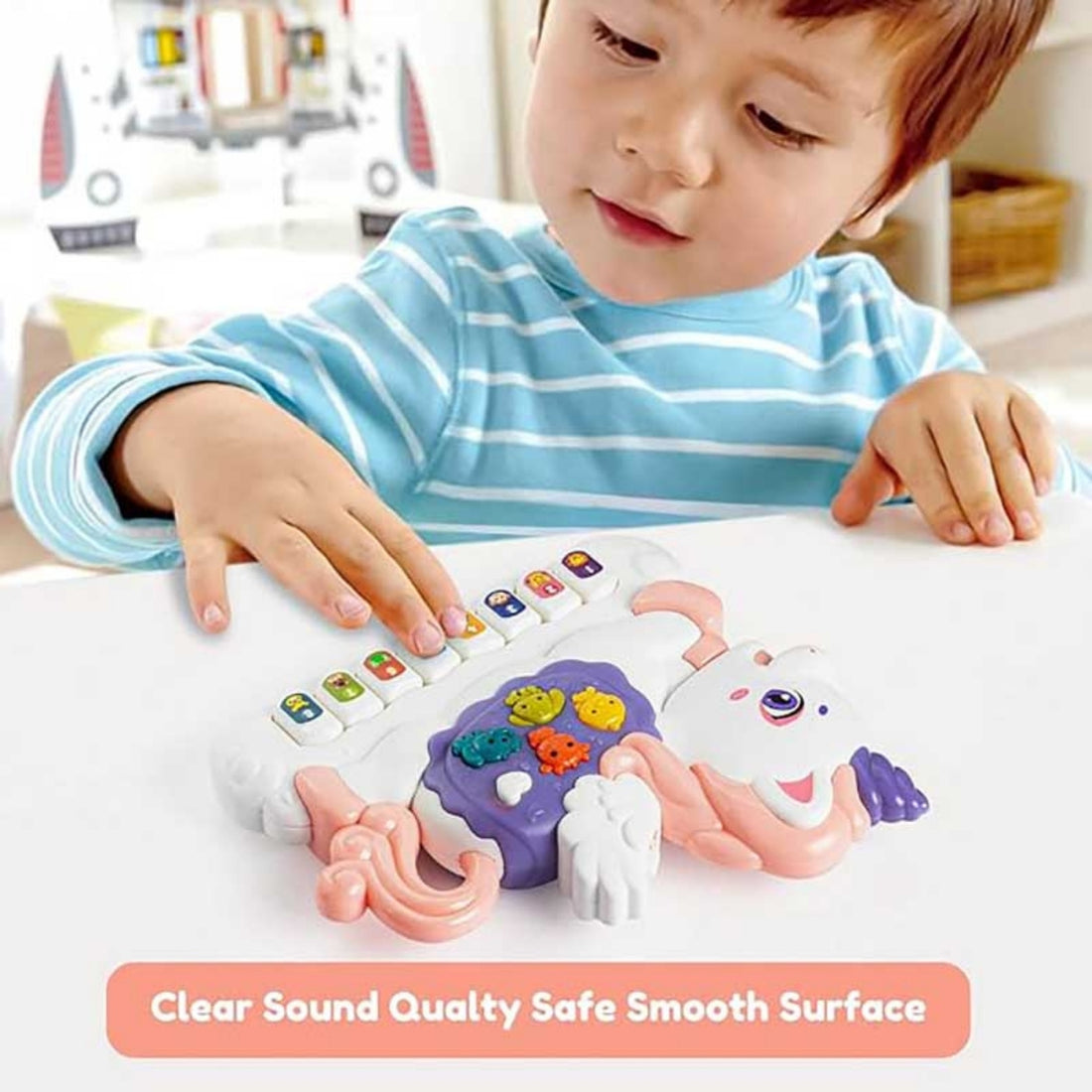 Little Angel-Baby Musical Toy with Lights & Sounds for Early Learning - Purple