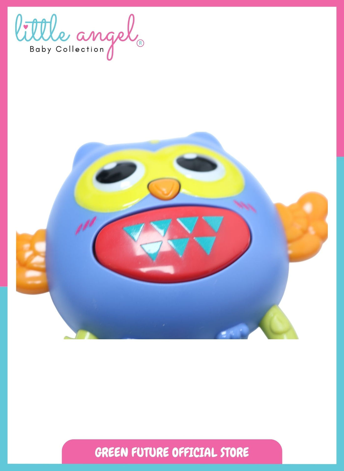 Baby Musical Toy Owl Rattle Interactive Sensory Teething Toy - Multicolor