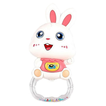 Little Angel-Baby Musical Rattle Toy Bunny for Infants - Pink