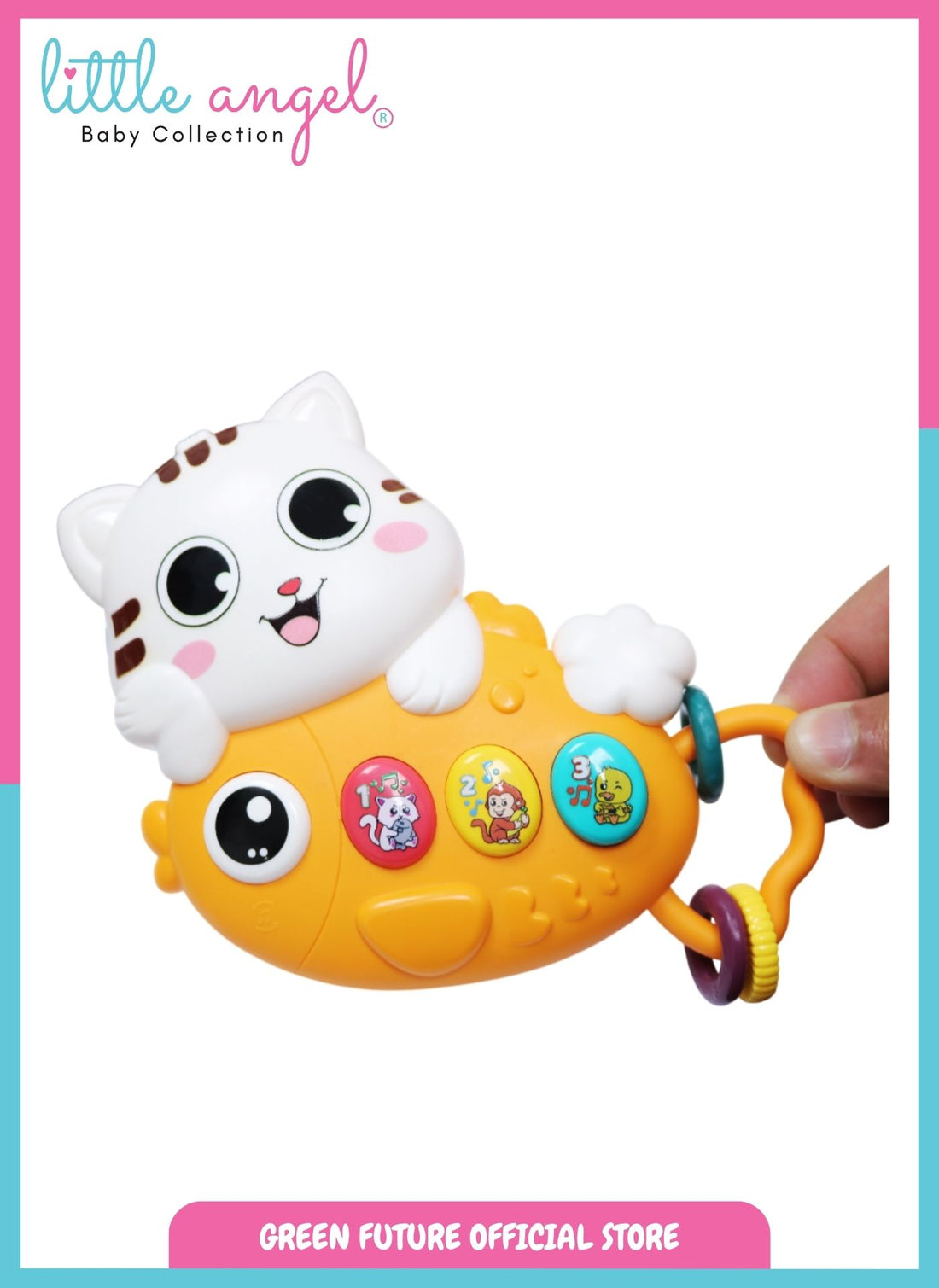 Baby Musical Toy Interactive Animal Shape Early Learning Toy - Multicolor