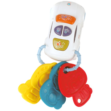 Little Angel-Baby Musical Remote & Key Rattle Toy for Early Learning Fun - White