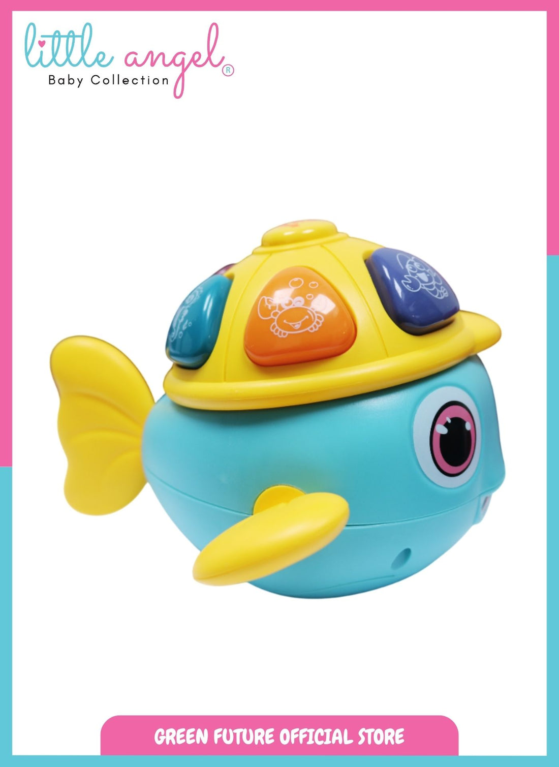 Baby Musical Toy Interactive Fish for Early Learning and Fun - Multicolor