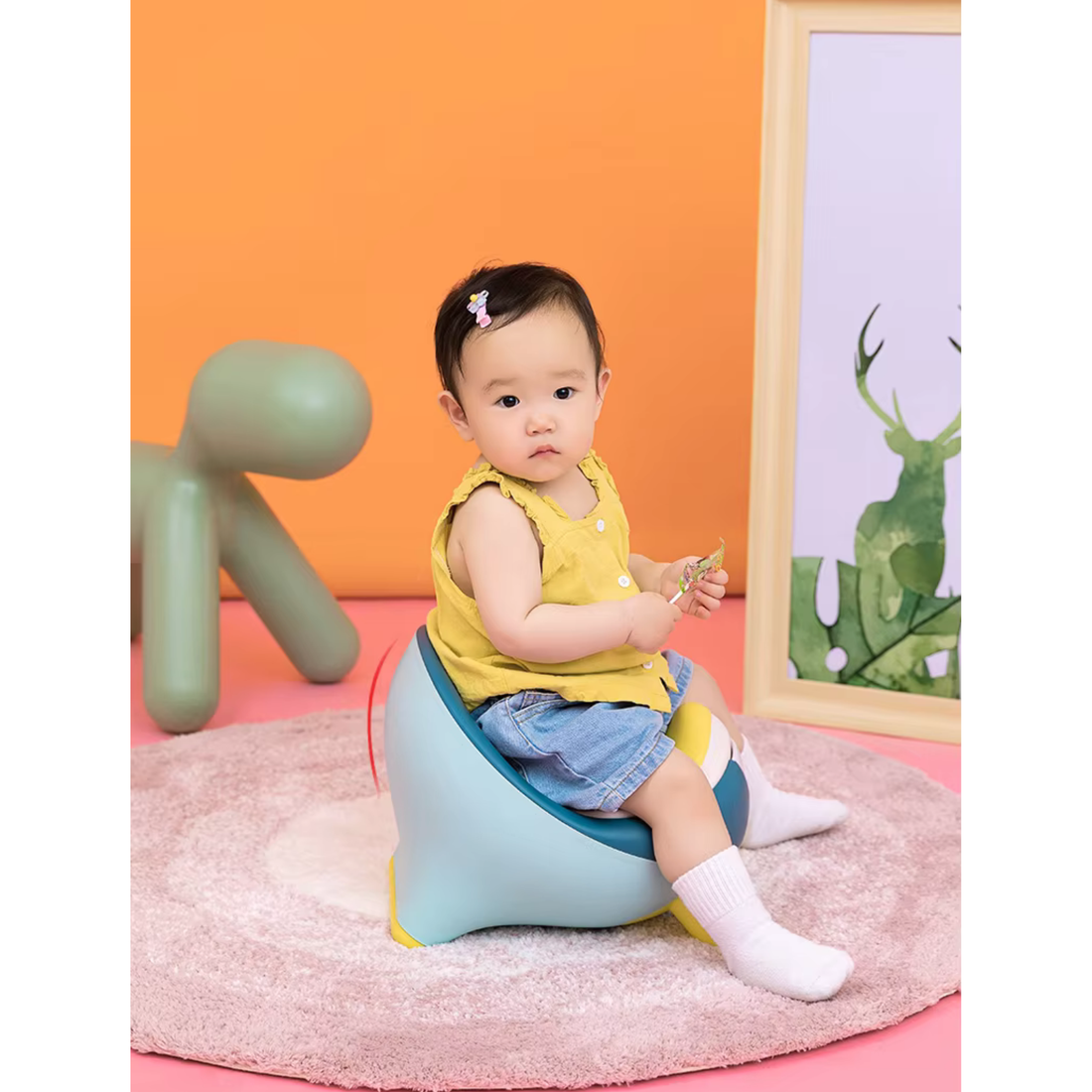 Little Angel - Baby Potty Training Seat With Lid & Backrest