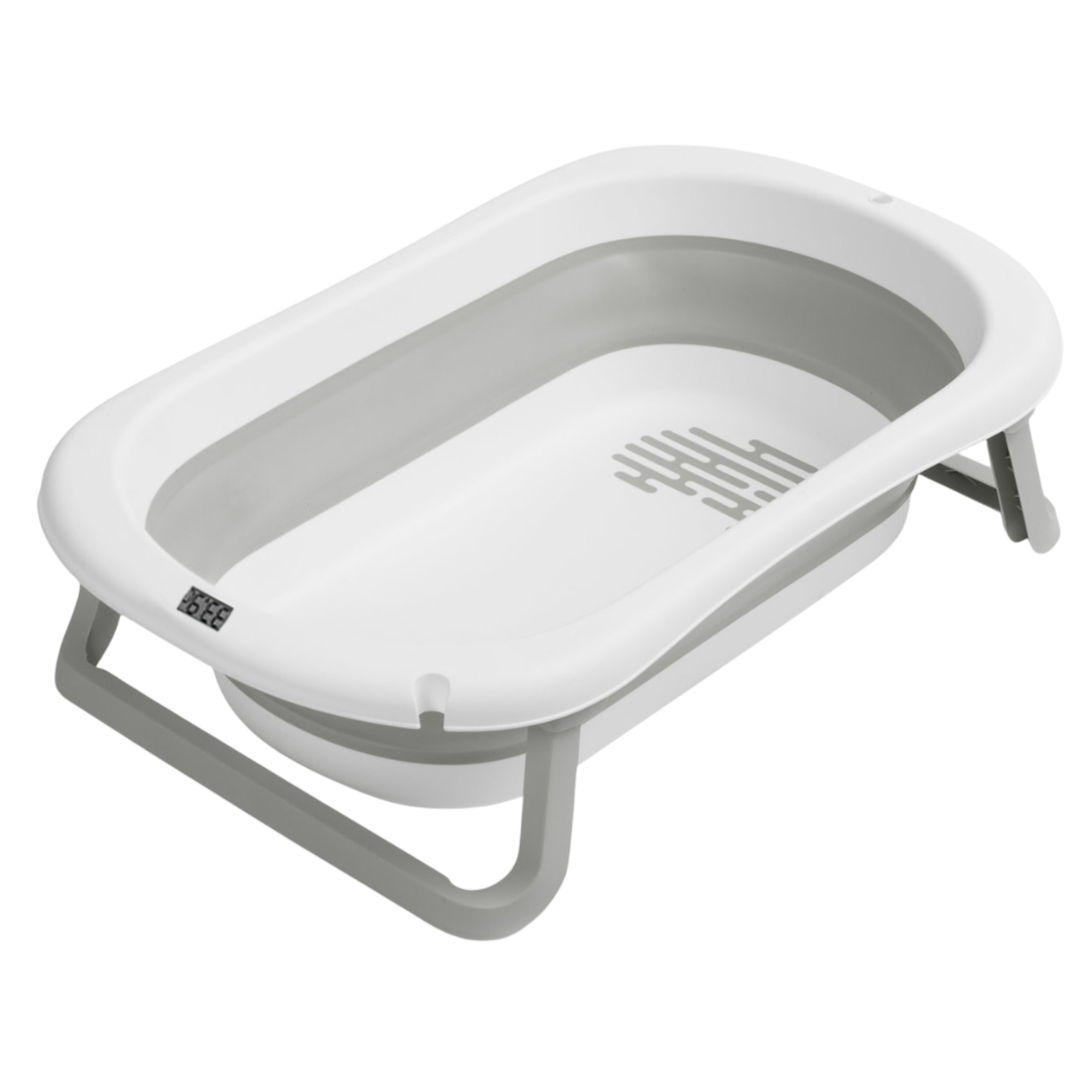 Little Angel - Baby Foldable Bath Tub With Temperature Sensor - Grey