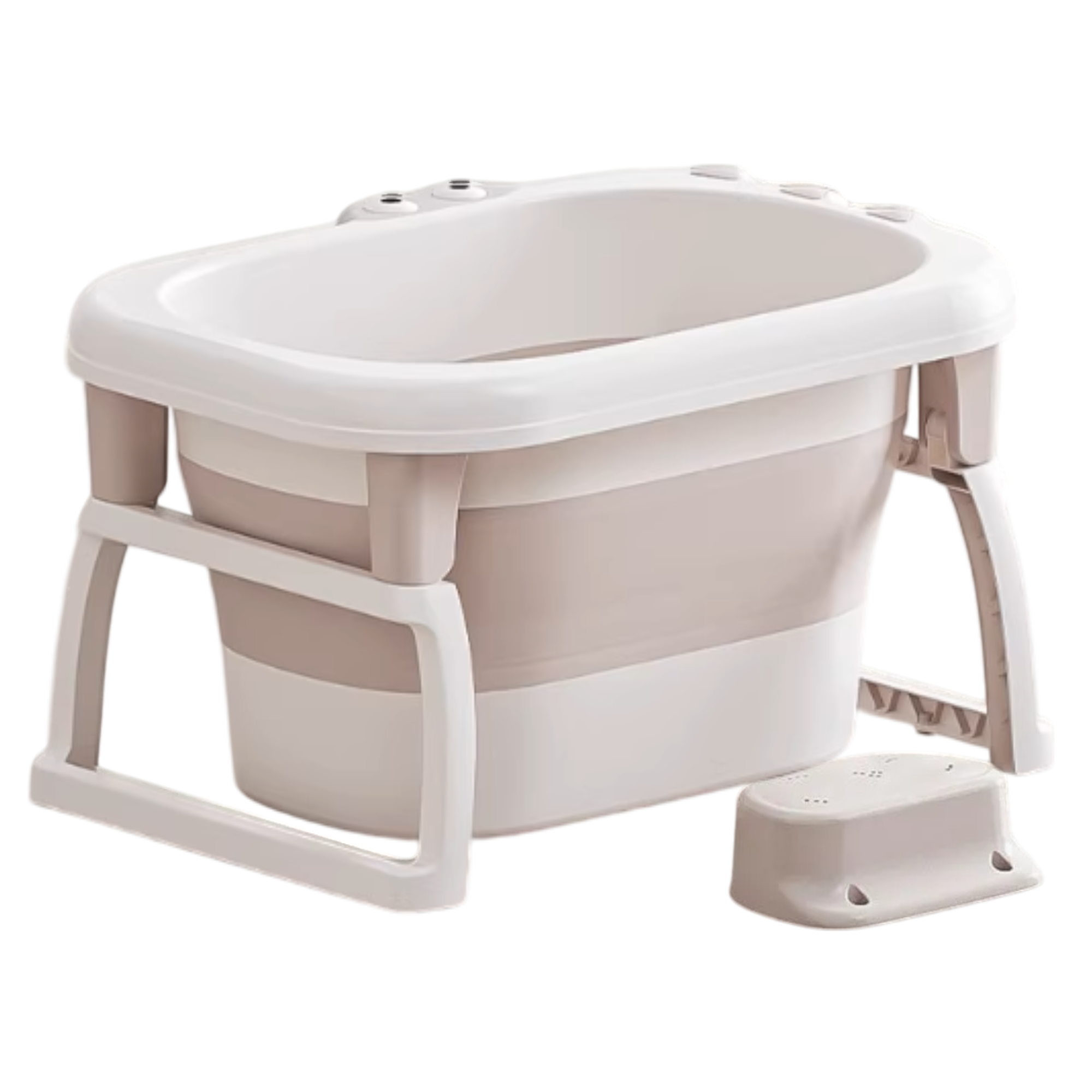 Little Angel - Baby Foldable Bath Tub With Seat Support - Coffee