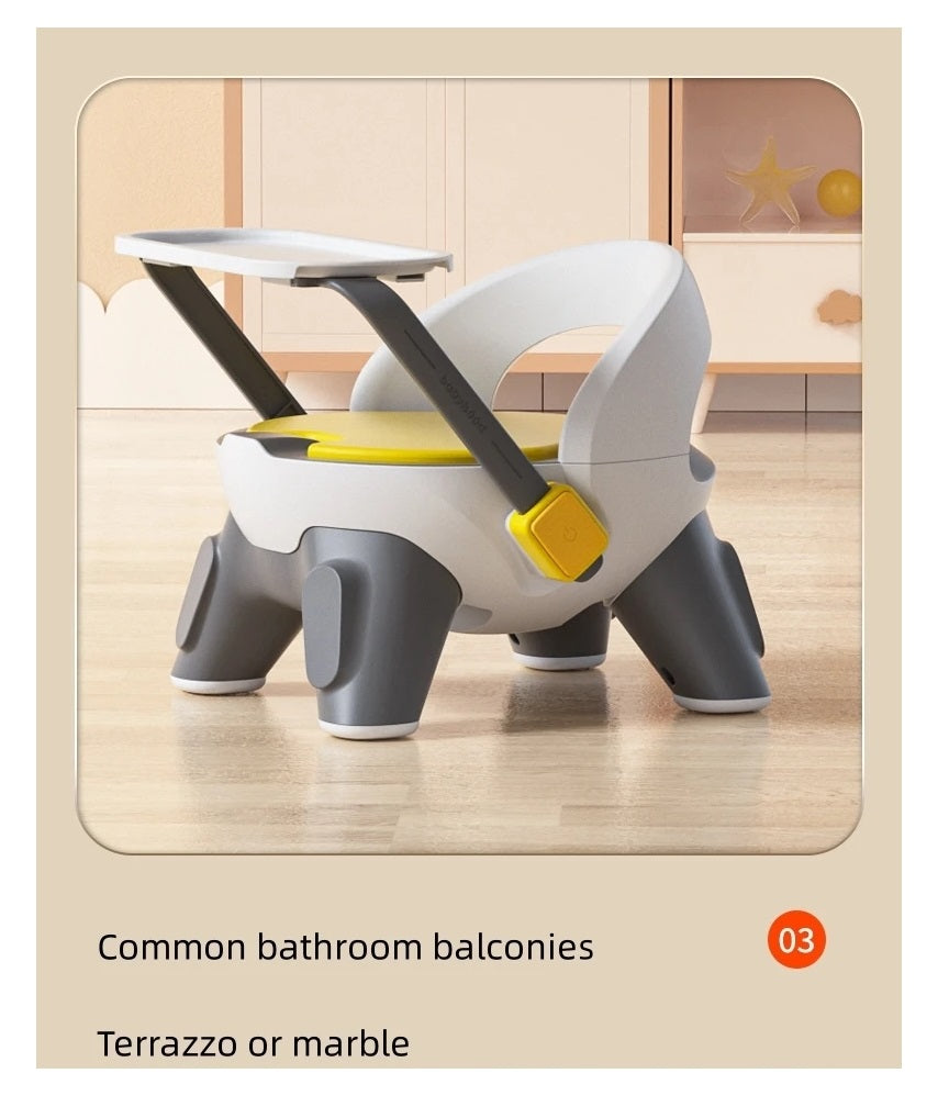 Little Angel - Baby Booster Seat With Table Board - White