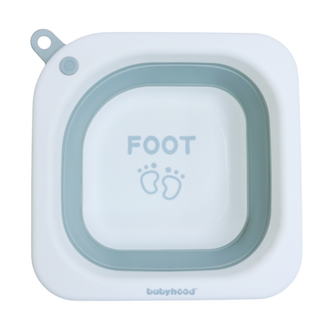 Little Angel - Baby Foldable Foot Wash Basin Compact Design - Grey
