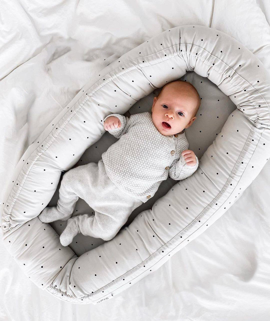 Little Angel - Baby  Portable Lounger Nest – Newborn Infant Sleeper Pod Bed