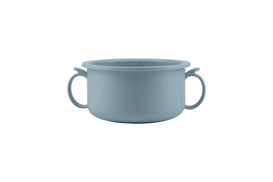 Little Angel - Kids Animal Feeding Bowl w/ Handle - Pink, Cream, Blue