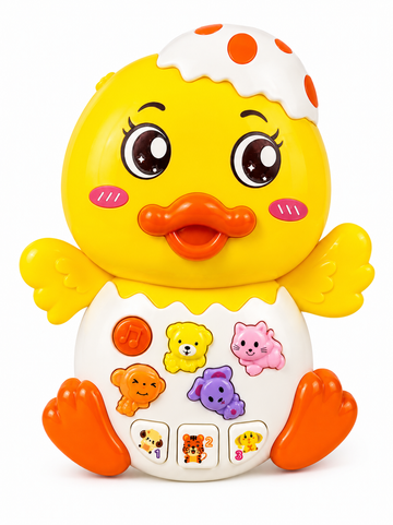 Baby Musical Toy Duck Shape Interactive Early Learning Toy for Toddlers