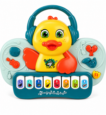 Baby Musical Toy Interactive Duck for Early Learning - Yellow