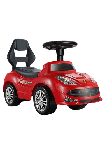 Little Angel - Kids Ride On Push Car Toy With Steering Wheel - Red