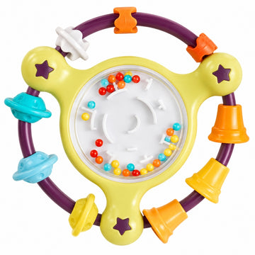 Goodway - Baby Rattle Toy Colorful Beads Spinner - Yellow