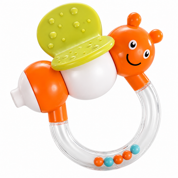 Goodway - Baby Rattle Teether Toy With Beads Caterpillar Design