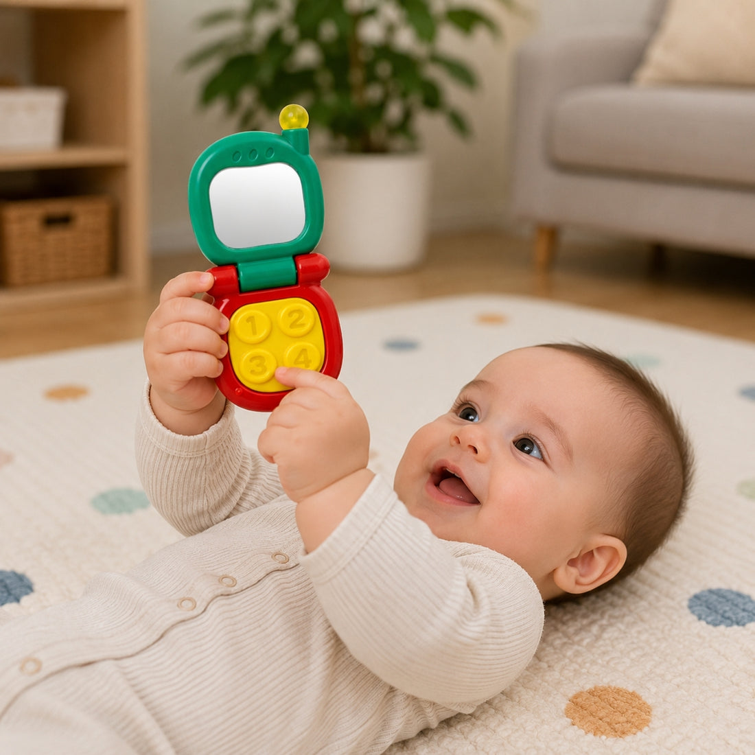 Goodway - Baby Musical Phone Toy With Light & Sound Buttons
