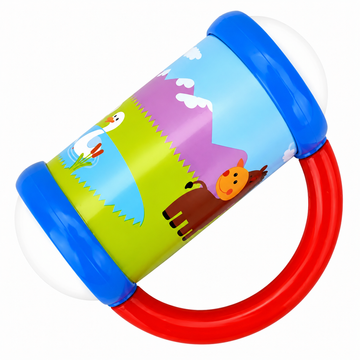 Goodway - Baby Rolling Rattle Toy With Beads & Easy Grip Handle