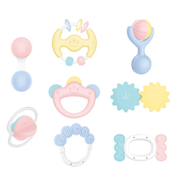 Huanger - Baby Rattles Sensory 8Pcs for Newborn