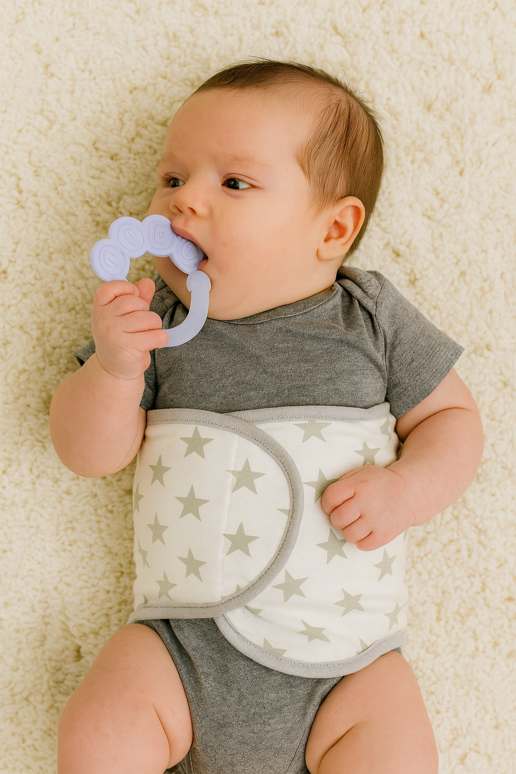 Huanger - Baby Paw Teether w/ Rattle 1pc - Color May Vary