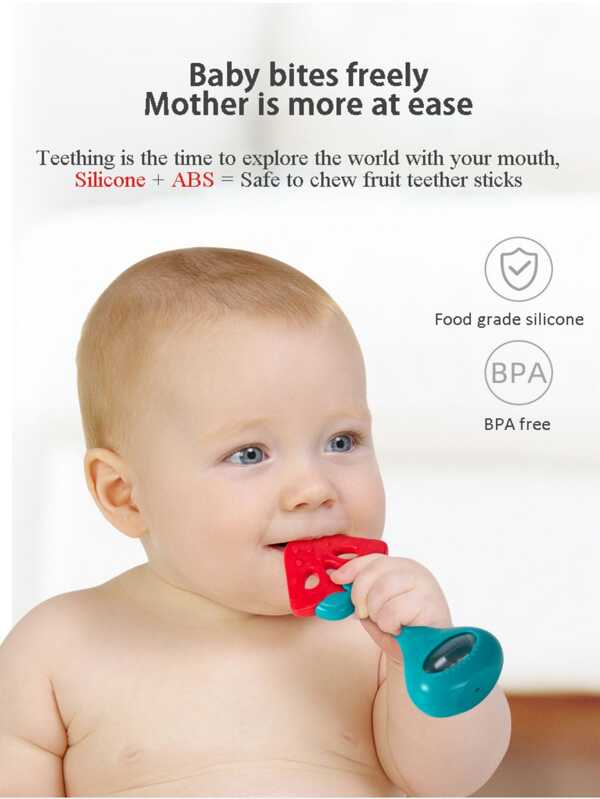 Huanger - Baby Fruit Teether w/ Rattle - Watermelon
