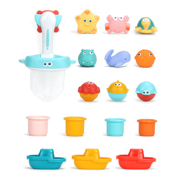 Huanger - Kids Water Bath & Shower Toyset - 17pcs