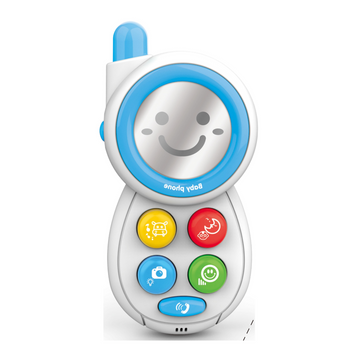 Huanger - Baby Mobile Phone Toy with Lights & Sounds - Blue/Pink