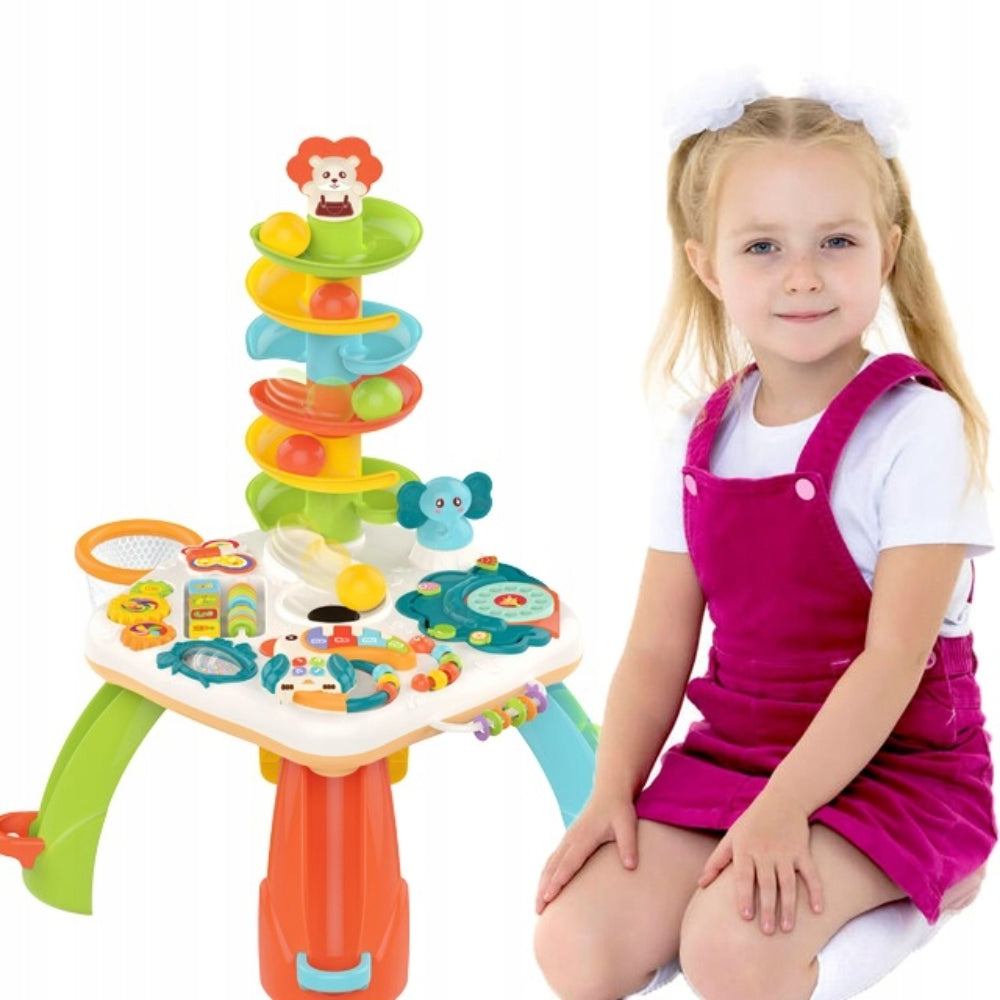 Baby Activity Play Table with Lights, Sounds & Balls – Interactive Learning Toy for Toddlers with Multiple Games, Music, and Educational Features – Early Development for Babies and Toddlers
