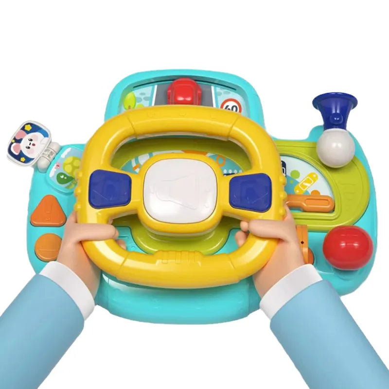 Interactive Baby Steering Wheel Toy for Toddlers with Lights, Sounds, Music & Educational Features – Perfect for Early Development & Role Playing Fun – Ages 1 Year Plus