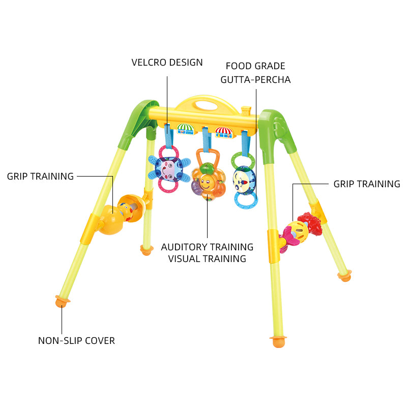 Huanger -Baby Activity Gym w/ Hanging Toys for Early Development Play
